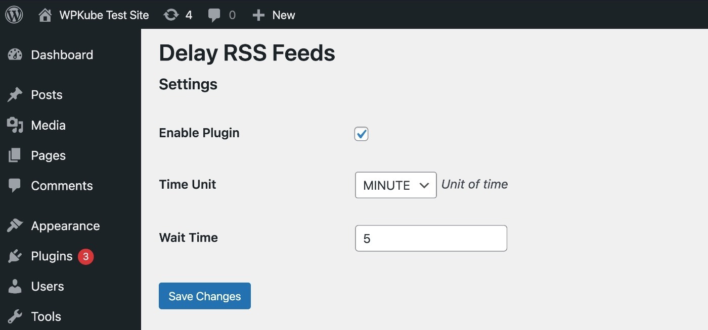 Delay Feeds WordPress 콘텐츠 보호 플러그인